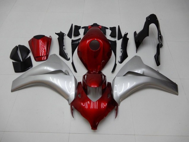 Rojo Plata Carenado & Plástico Moto CBR 1000 RR 08-11 Rojo Plata Carenado & Plástico Moto CBR 1000 RR 08-11
