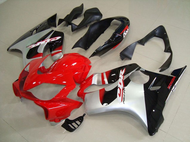 Rojo Plata Inyección Kits Carenado Moto CBR 600 F4i 04-07