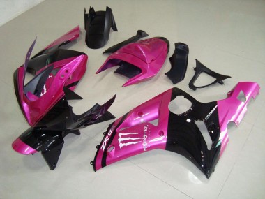 Rosa Negro Monster Carenado Moto ZX6R 03-04