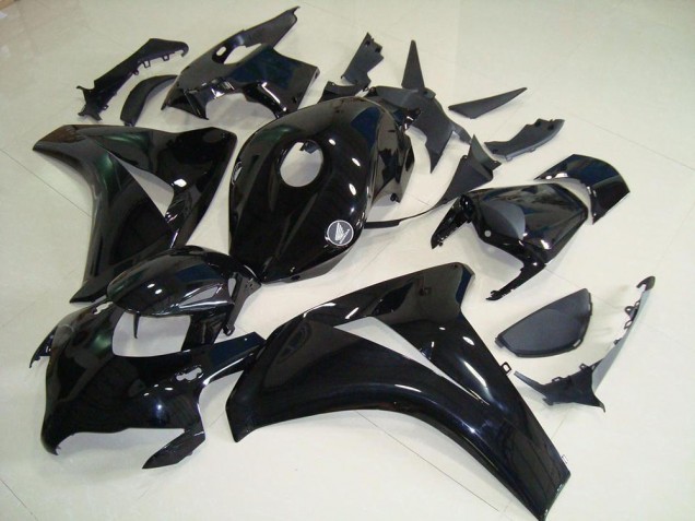Todo Negro sin calcomanías Carenado Moto CBR 1000 RR 08-11 Todo Negro sin calcomanías Carenado Moto CBR 1000 RR 08-11
