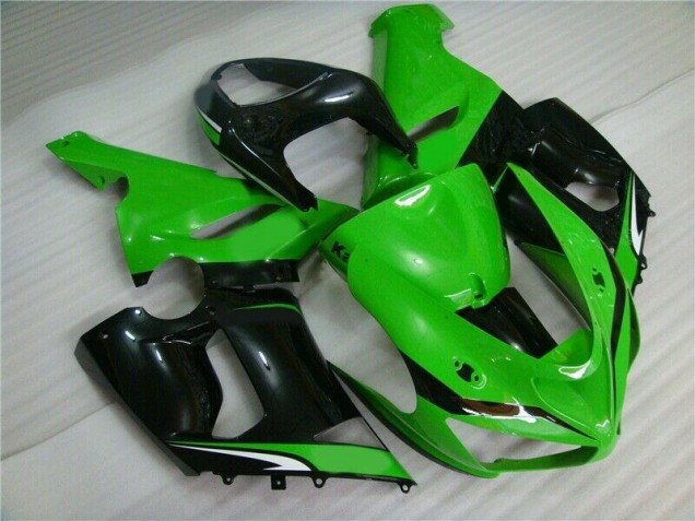 Verde Blanco Negro Carenado Moto ZX6R 05-06 Verde Blanco Negro Carenado Moto ZX6R 05-06
