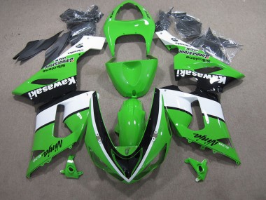 Verde Blanco Negro Ninja 636 Carenado Moto ZX6R 05-06