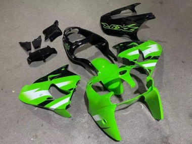 Verde Brillante Negro Carenado Moto ZX9R 00-01