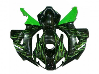 Verde Llama Negro Carenado Moto CBR 1000 RR 06-07