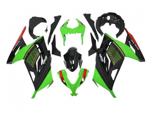 Verde Negro ABS Kits Carenado Moto EX300 13-16 Verde Negro ABS Kits Carenado Moto EX300 13-16