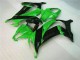 Verde Negro ABS Moto Plástico ZX10R 11-15 Verde Negro ABS Moto Plástico ZX10R 11-15