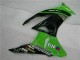 Verde Negro ABS Moto Plástico ZX6R 09-12 Verde Negro ABS Moto Plástico ZX6R 09-12