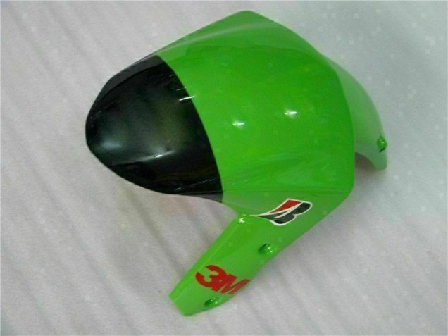 Verde Negro ABS Moto Plástico ZX6R 09-12 Verde Negro ABS Moto Plástico ZX6R 09-12