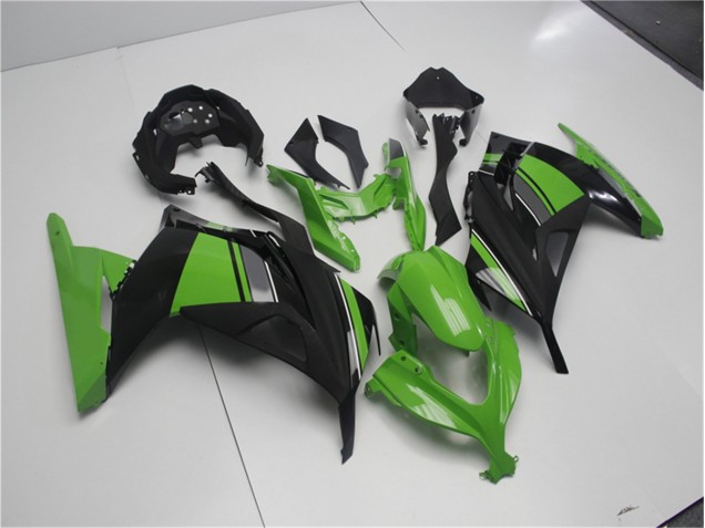 Verde Negro ABS Moto Plásticos EX300 13-16 Verde Negro ABS Moto Plásticos EX300 13-16