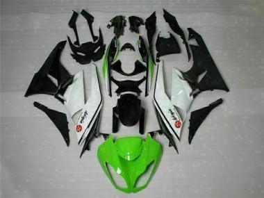 Verde Negro Blanco 25 Carenado Moto ZX6R 09-12