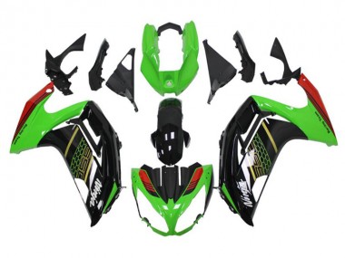 Verde Negro Carenado Moto EX650 12-16