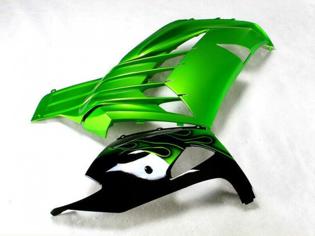 Verde Negro Carenado Moto ZX14R ZZR 1400 12-21
