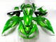 Verde Negro Carenado Moto ZX14R ZZR 1400 12-21