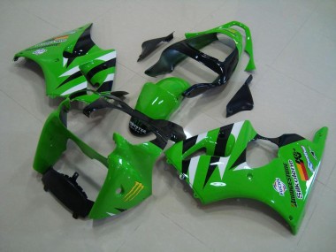 Verde Negro Carrocería Motocicletas ZX6R 00-02
