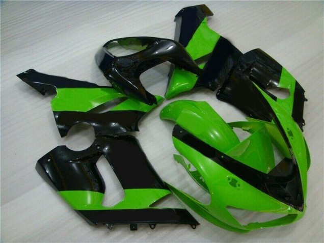 Verde Negro Inyección Kit Carenado Moto ZX6R 05-06 Verde Negro Inyección Kit Carenado Moto ZX6R 05-06