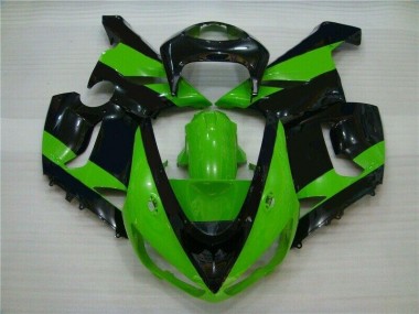 Verde Negro Inyección Kit Carenado Moto ZX6R 05-06