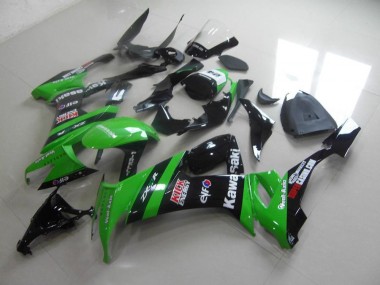 Verde Negro Kick Carenado Moto ZX10R 08-10