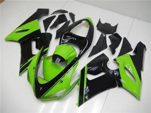 Verde Negro Kit Carenado Inyección ZX6R 05-06 Verde Negro Kit Carenado Inyección ZX6R 05-06