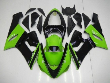 Verde Negro Kit Carenado Inyección ZX6R 05-06