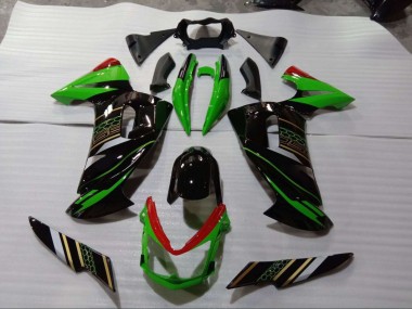Verde Negro Kits Completo Carenado Moto EX650 06-08