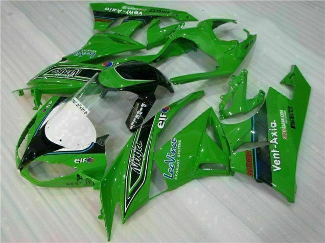 Verde Negro LeoVince Carenado Moto ZX6R 09-12