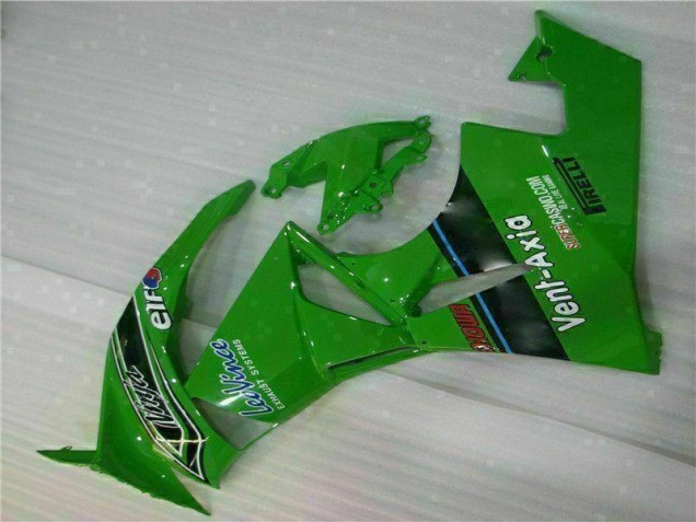 Verde Negro LeoVince Carenado Moto ZX6R 09-12