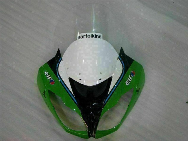 Verde Negro LeoVince Carenado Moto ZX6R 09-12