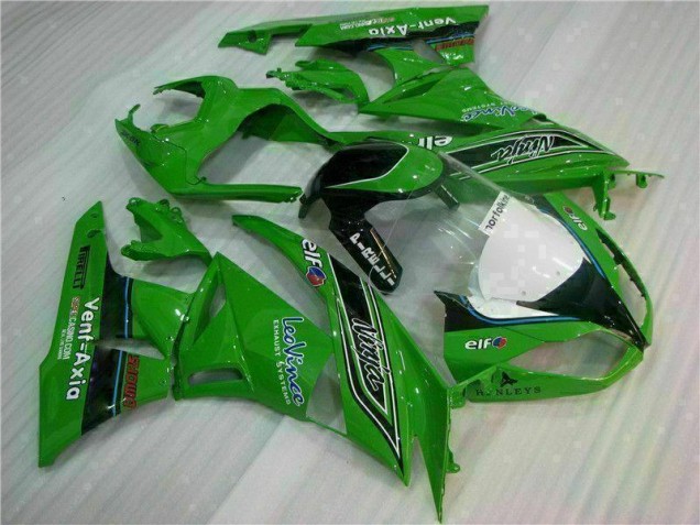 Verde Negro LeoVince Carenado Moto ZX6R 09-12