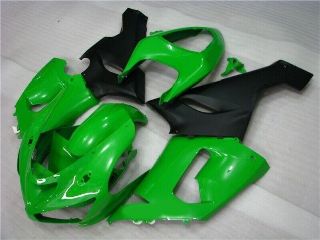 Verde Negro Mate Carenado Moto ZX6R 05-06 Verde Negro Mate Carenado Moto ZX6R 05-06