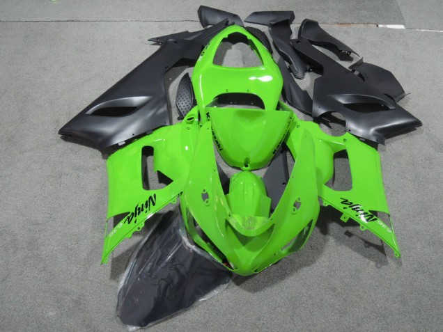 Verde Negro Ninja 636 Carenado Moto ZX6R 05-06 Verde Negro Ninja 636 Carenado Moto ZX6R 05-06