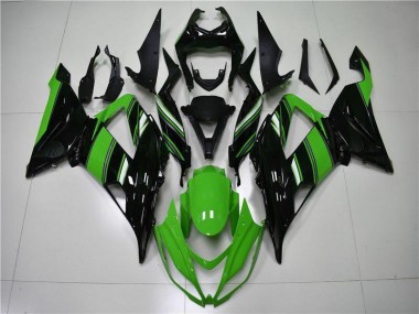 Verde Negro Plástica Moto ZX6R 13-18