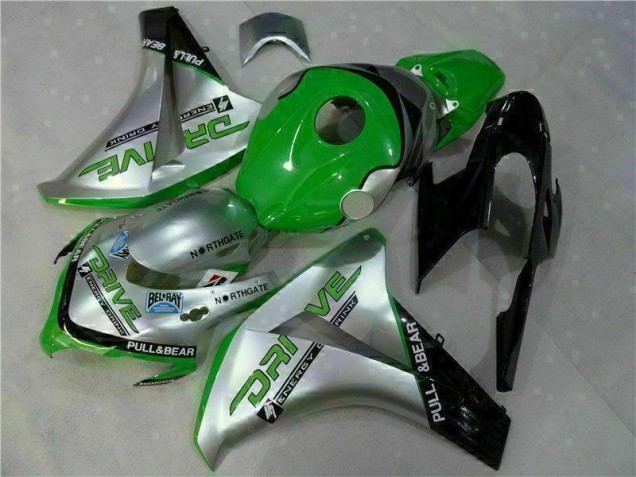Verde Plata Carenado Moto CBR 1000 RR 08-11 Verde Plata Carenado Moto CBR 1000 RR 08-11
