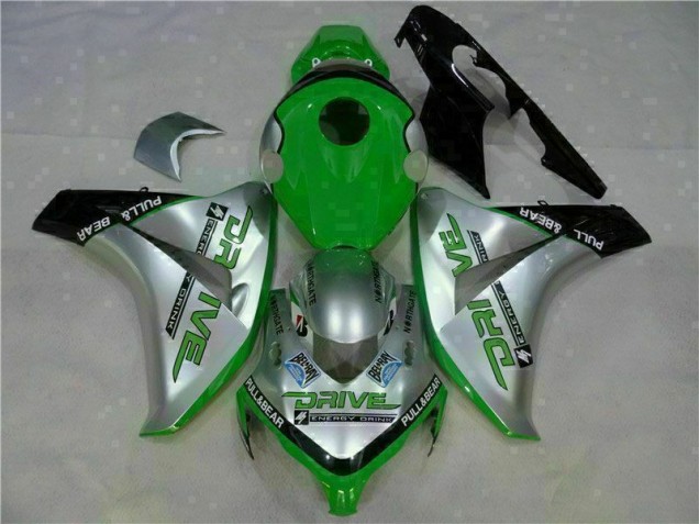 Verde Plata Carenado Moto CBR 1000 RR 08-11 Verde Plata Carenado Moto CBR 1000 RR 08-11