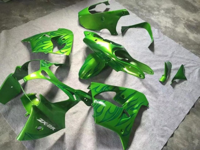Verde Verde Llama Carenado Moto ZX9R 00-01 Verde Verde Llama Carenado Moto ZX9R 00-01