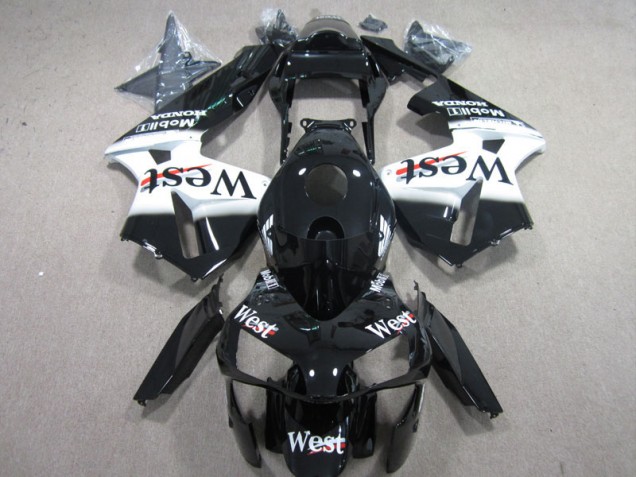 West Blanco Negro Carenado Moto CBR 600 RR 03-04 West Blanco Negro Carenado Moto CBR 600 RR 03-04